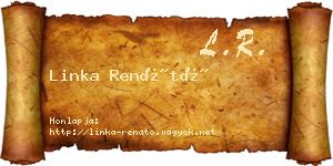Linka Renátó névjegykártya
